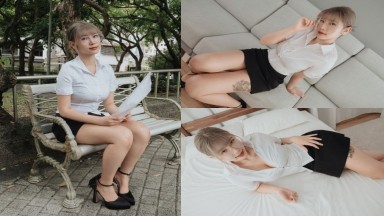AN9-024 Alice Wong: Alice, Fresh F-Cup Graduate Gets a Busty Interview! Alice, fresh out of college, unbuttons her blouse during the interview, unleashing her F-cup breasts. Hong Kong, HK, Domestic AV