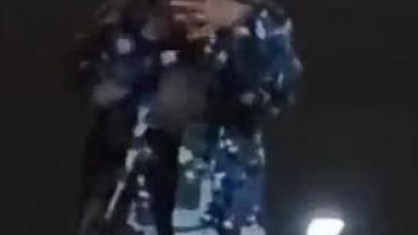 Hot dance, revealing outfit