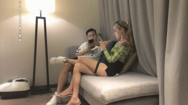 Duck Brother, Duck Boss, Sexy Girl in Mini Skirt Having Sex, Close-up Shots, Upskirt Riding Position, First Time, Selfie