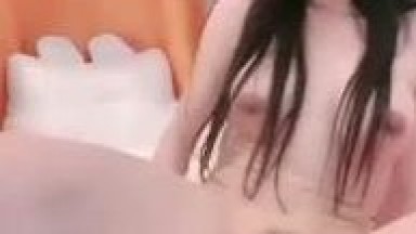 Stunning internet celebrity with a shaved pussy teasing a dildo, her large breasts swaying seductively. Imagine the pleasure of being with such a beauty in bed.
