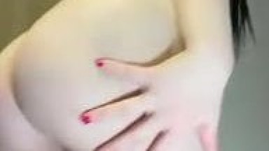 Gorgeous mature woman, first-person footjob using sex toys, overhead close-up of juicy pussy
