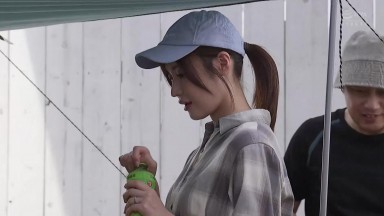 JUR-010 [Personal Acquisition] G-Cup Beauty Waving to Madonna! Town Camp NTR Wife: Rio Fujimori